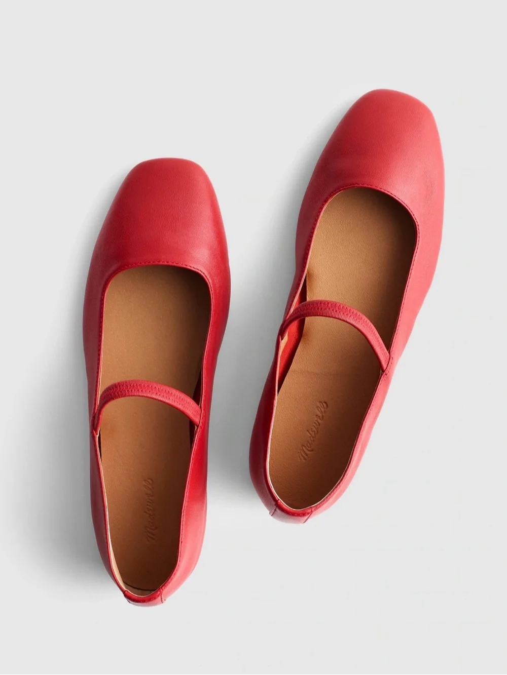 Madewell Greta ballet flats in Scarlet/Kilt Red, size 8 - Picture 4 of 10